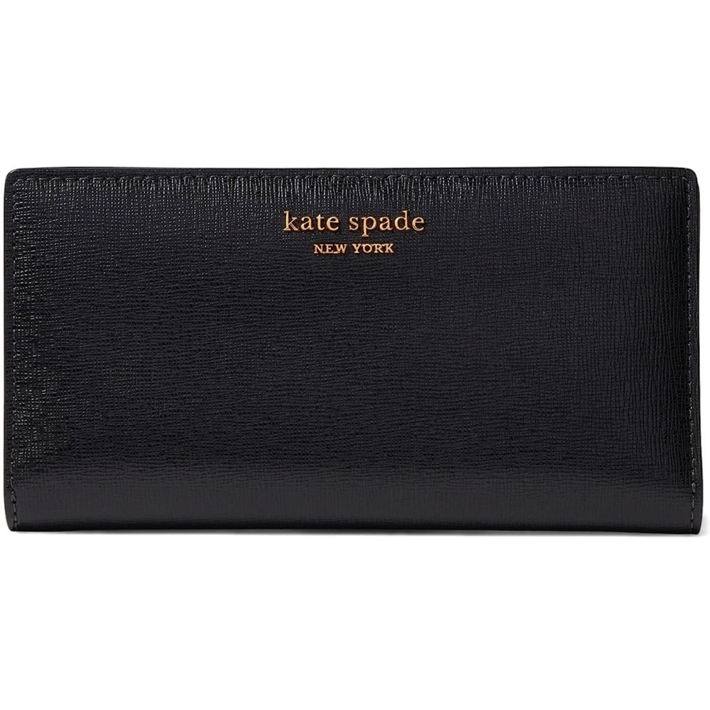 Kate Spade New York Morgan Saffiano Leather Slim Bifold Wallet Black